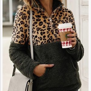 PRETTYGARDEN green leopard pullover